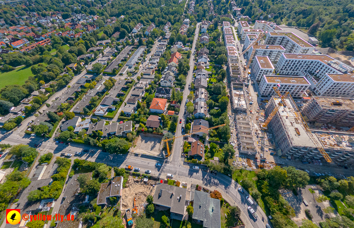 02.09.2022 - Baustelle Grundschule am Karl-Marx-Ring und Villa in der Niederalmstraße 16 in Neuperlach